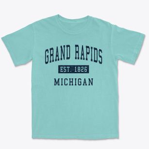 Grand Rapids Michigan Classic Established Premium Heavyweight T-shirt