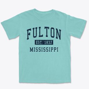 Fulton Mississippi Classic Established Premium Heavyweight T-shirt