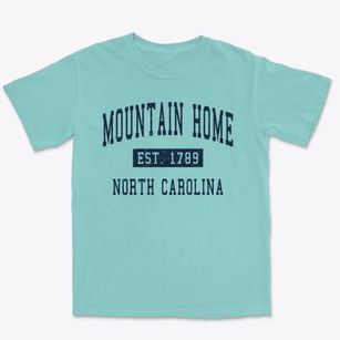 Mountain Home North Carolina Classic Established Premium Heavyweight T-shirt