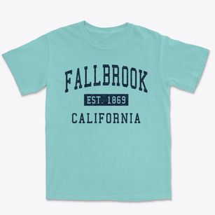 Fallbrook California Classic Established Premium Heavyweight T-shirt