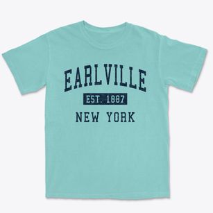 Earlville New York Classic Established Premium Heavyweight T-shirt