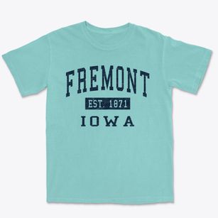 Fremont Iowa Classic Established Premium Heavyweight T-shirt