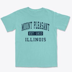 Mount Pleasant Illinois Classic Established Premium Heavyweight T-shirt