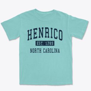 Henrico North Carolina Classic Established Premium Heavyweight T-shirt