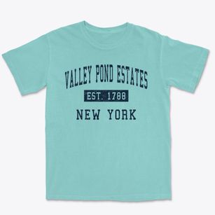 Valley Pond Estates New York Classic Established Premium Heavyweight T-shirt