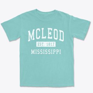 Mcleod Mississippi Classic Established Premium Heavyweight T-shirt