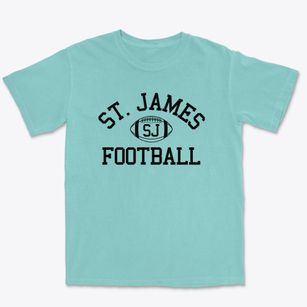 Saint James School Classic Football Premium Heavyweight T-shirt
