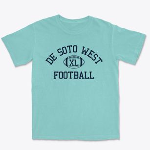De Soto West Junior High School Classic Football Premium Heavyweight T-shirt
