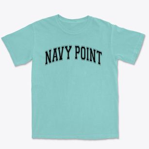 Navy Point Elementary School Varsity Arch Premium Heavyweight T-shirt