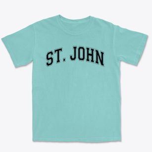 Saint John The Evangelist School Varsity Arch Premium Heavyweight T-shirt