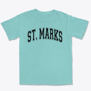 Saint Marks Lutheran School Varsity Arch Premium Heavyweight T-shirt