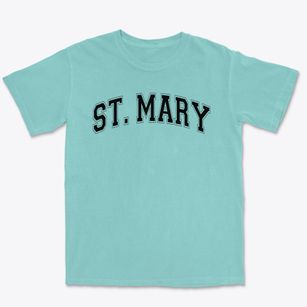 St Mary Parish Varsity Arch Premium Heavyweight T-shirt