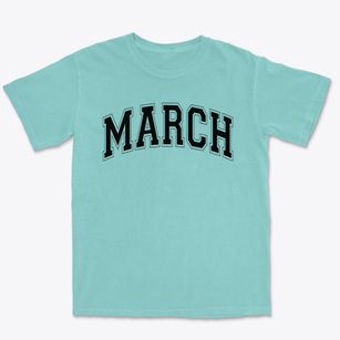 March Elementary School Varsity Arch Premium Heavyweight T-shirt