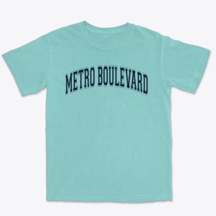 Metro Boulevard Alternative High School Varsity Arch Premium Heavyweight T-shirt