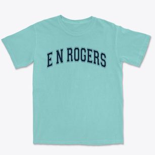 E N Rogers Middle School Varsity Arch Premium Heavyweight T-shirt