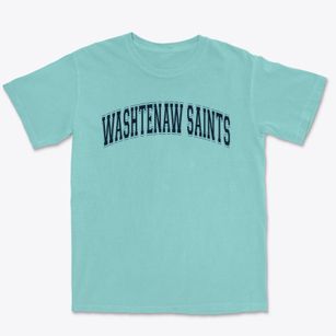 Washtenaw Saints Varsity Arch Premium Heavyweight T-shirt