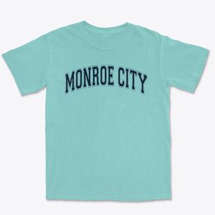 Monroe City R1 High School Varsity Arch Premium Heavyweight T-shirt