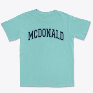 Mcdonald Elementary School Varsity Arch Premium Heavyweight T-shirt