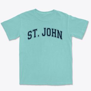Saint John The Evangelist School Varsity Arch Premium Heavyweight T-shirt