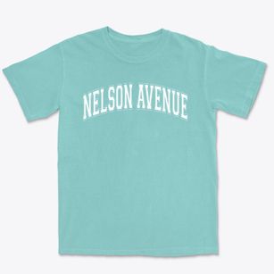 Nelson Avenue Middle School Varsity Arch Premium Heavyweight T-shirt