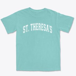 Saint Theresa's Preschool Varsity Arch Premium Heavyweight T-shirt