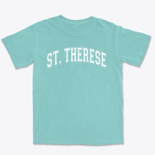 Saint Therese Of The Child Jesus School Varsity Arch Premium Heavyweight T-shirt