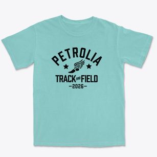 Petrolia High School Track and Field Premium Heavyweight T-shirt