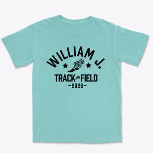 William J. Christian School Track and Field Premium Heavyweight T-shirt