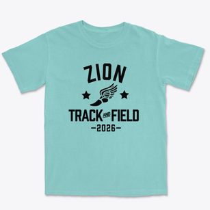 Zion Lutheran School Track and Field Premium Heavyweight T-shirt