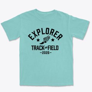 Explorer Middle School Track and Field Premium Heavyweight T-shirt