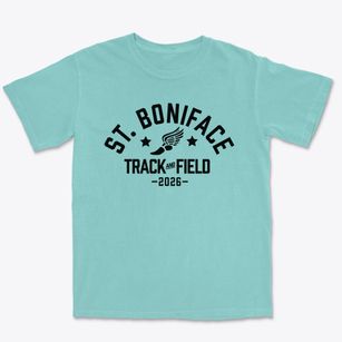 Guardian Angel Saint Boniface School Track and Field Premium Heavyweight T-shirt