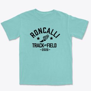 Roncalli High School Track and Field Premium Heavyweight T-shirt