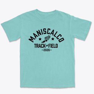 Maniscalco Elementary School Track and Field Premium Heavyweight T-shirt