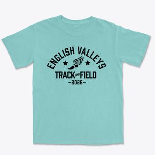 English Valleys High Track and Field Premium Heavyweight T-shirt