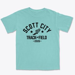 Scott City Middle School Track and Field Premium Heavyweight T-shirt
