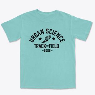 Urban Science Academy Track and Field Premium Heavyweight T-shirt