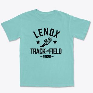 Lenox Memorial Middle And High School Track and Field Premium Heavyweight T-shirt