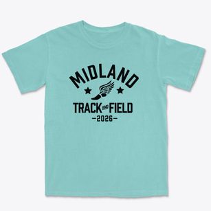 Midland High School Track and Field Premium Heavyweight T-shirt