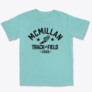 Mcmillan Elementary School Track and Field Premium Heavyweight T-shirt