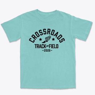 Crossroads Christian School Track and Field Premium Heavyweight T-shirt