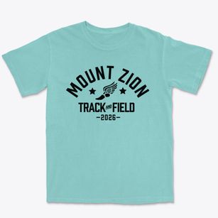 Mount Zion Christian Academy Track and Field Premium Heavyweight T-shirt