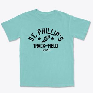 Saint Phillip's Episcopal School Track and Field Premium Heavyweight T-shirt