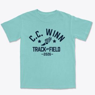 C.c. Winn High School Track and Field Premium Heavyweight T-shirt