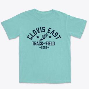 Clovis East High School Track and Field Premium Heavyweight T-shirt