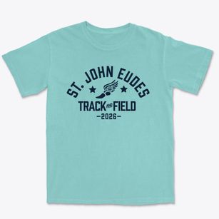 Saint John Eudes School Track and Field Premium Heavyweight T-shirt