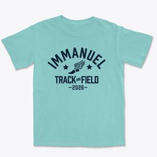 Immanuel Lutheran School Track and Field Premium Heavyweight T-shirt