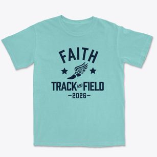 Faith Lutheran School Track and Field Premium Heavyweight T-shirt