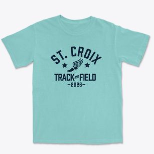Saint Croix Central Elementary School Track and Field Premium Heavyweight T-shirt