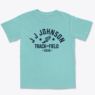 J J Johnson Elementary School Track and Field Premium Heavyweight T-shirt