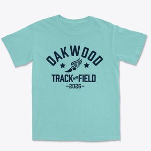 Oakwood Academy Track and Field Premium Heavyweight T-shirt